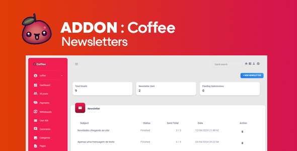 Addon - Coffee - Newsletters