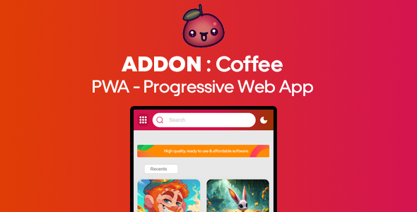 Addon - Coffee - PWA - Progressive Web App