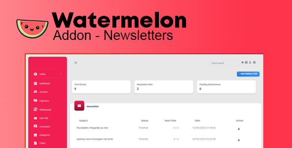 Addon Watermelon - Newsletters