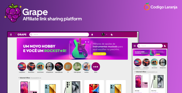 Grape - Plataforma de Compartilhamento de Links de Afiliados